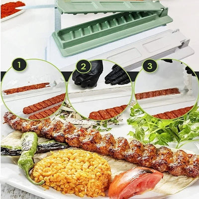 Reusable Plastic Kebab Maker for Easy BBQ Preparation - Smarsty