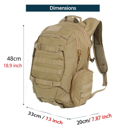 45L Waterproof Fishing Hunting Backpack Outdoor Rucksacks Tactical Sports Camping Hiking Trekking Bags - Smarsty