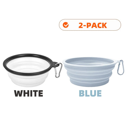 Collapsible Silicone Dog Bowls for Travel and Camping - Smarsty