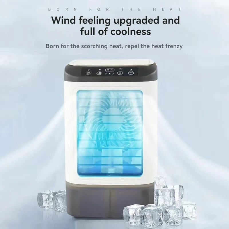 900ML USB Mini Humidifier Desk Fan with Night Light - Smarsty