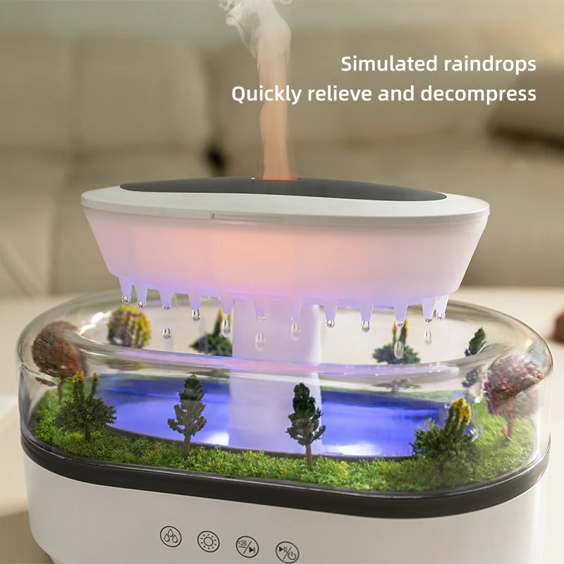 Rain Cloud Aroma Diffuser With 7 Color Night Light - Smarsty