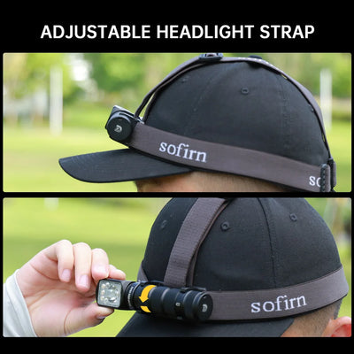 SOFIRN HS42 Headlamp 2100lm 18650 EDC USB C Rechargeable with Power Bank Flashlight SST40 LED Torch with Magnetic for Camping - Smarsty