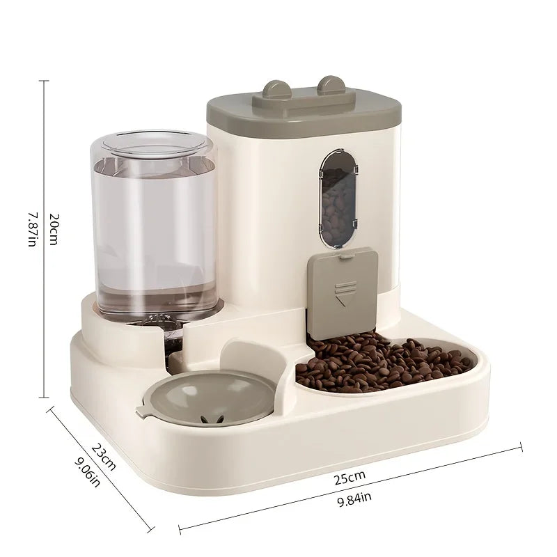 Automatic 2in1 Cat Food and Water Dispenser - Smarsty