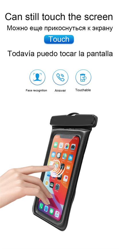 Smarsty IP68 Universal Waterproof Phone Case With Clear Touch -