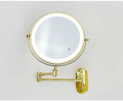 8 Inch Chrome Makeup Mirror with Dual Magnification - Smarsty