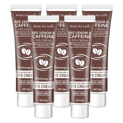 Natural Caffeine Powerful Moisturizing Firming Eye Cream 20g for Puffy and Dark Circles Post-Lifting Area after Using, Reduce Wrinkles and Aging, Light Beige Relaxation - Smarsty