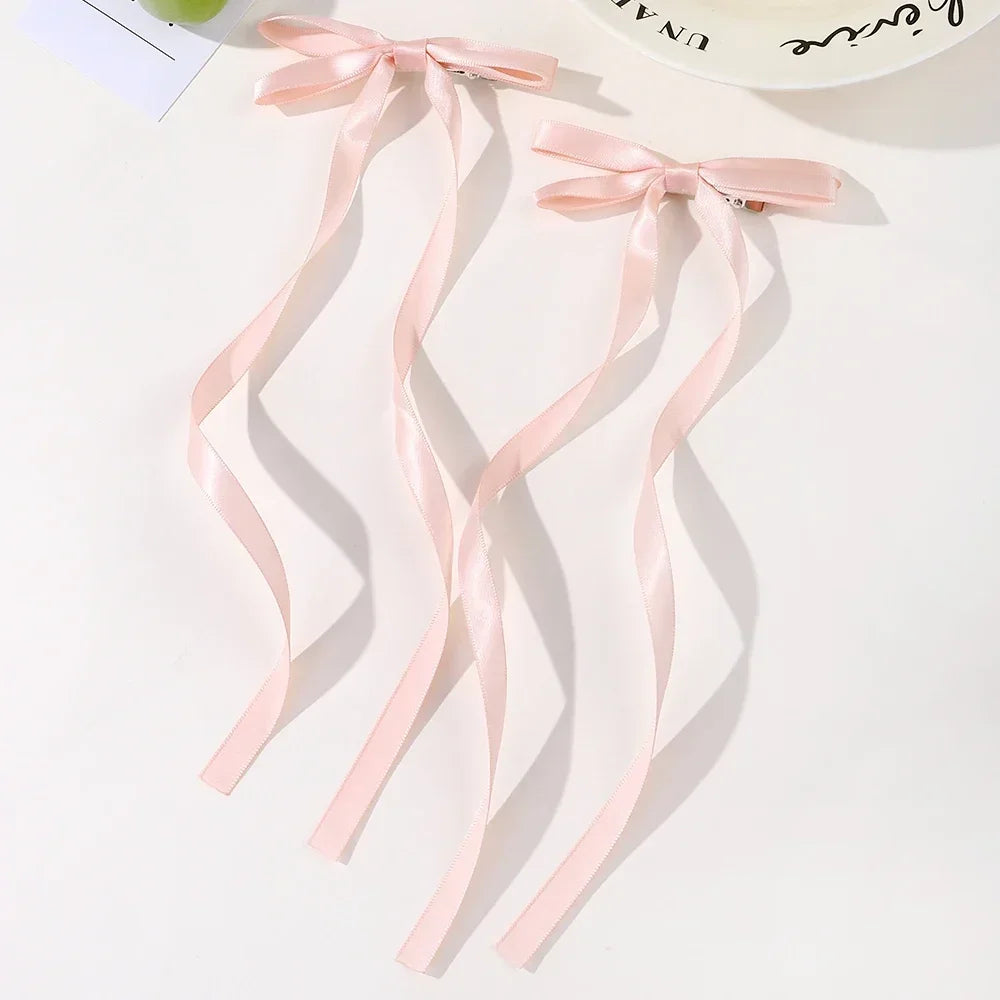 Fabric Hair Bow Clips Set for Women and Girls - Smarsty