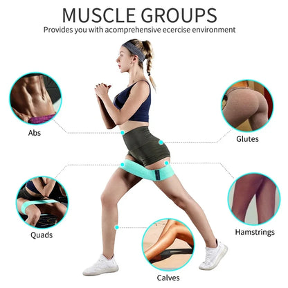 2025 Fabric Elastic Bands Fitness Resistance Bands Yoga Pilates Hip Circle Expander Bands Gym Training Home Workout Equipment
