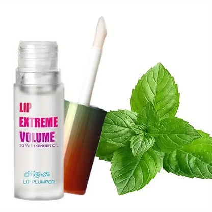 Ginger Mint Lip Plumper Oil for Fuller Youthful Lips - Smarsty