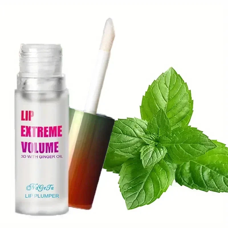 Ginger Mint Lip Plumper Oil for Fuller Youthful Lips - Smarsty