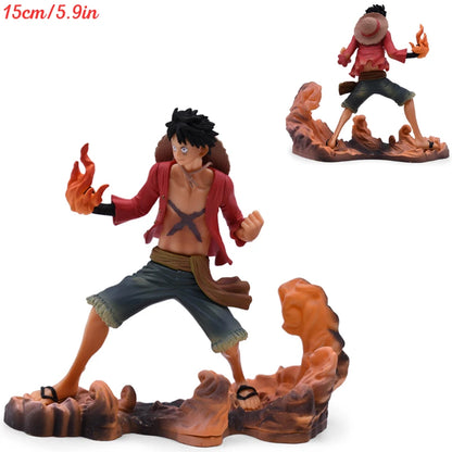 One Piece Luffy Anime Figure Toys Monkey D Luffy Flowing Cherry PVC Action Figurine Collection Model Dolls Birthday Gifts Kids by Smarsty