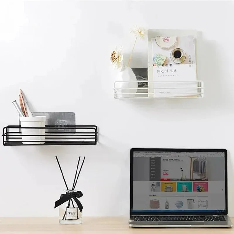 Corner Bathroom Shelf Wall Mounted No-Drill Organizer - Smarsty