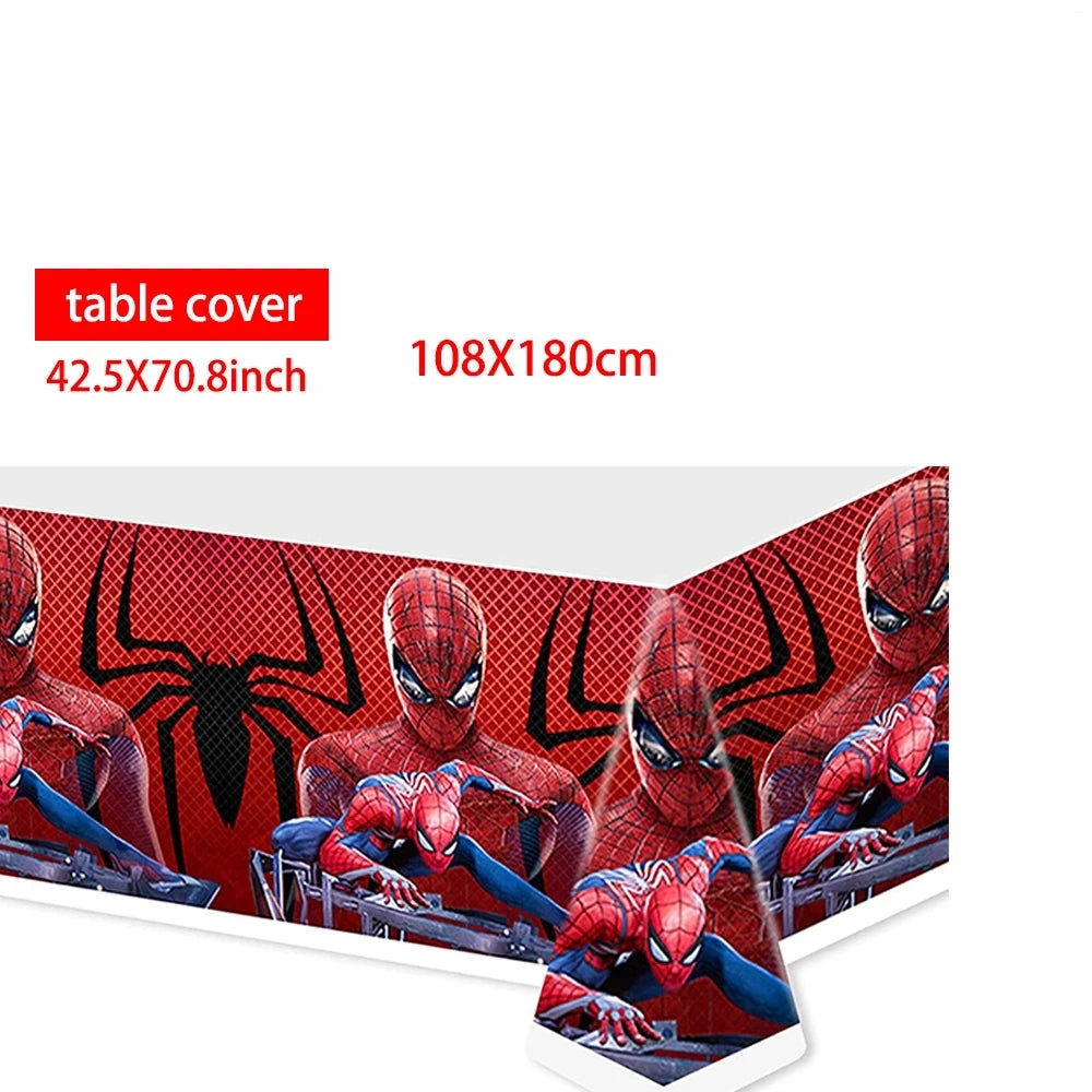 Spiderman Birthday Tablecloth for Kids Party Supplies - Smarsty