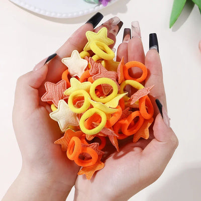 Cute Girls Hair Ties Soft No Harm Ponytail Holders 10Pack - Smarsty