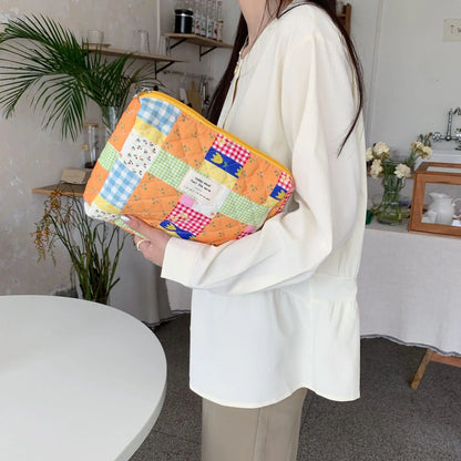 Large Capacity Women's Cosmetic Bags Cases Casual Ladies Small Storage Bag with Zipper Female Travel Clutch Bag Small Handbags - Smarsty