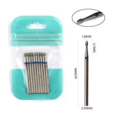 10 Piece Diamond Nail Drill Bit Set for Perfect Manicures - Smarsty