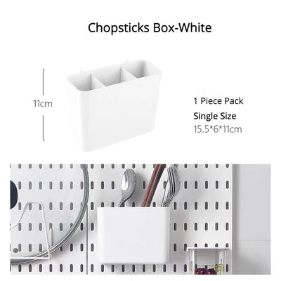 New DIY Pegboard Accessories Hanging Shelf Storage Hooks Wall Organizer No Punching Crafts Organization For Garage Kitchen Room by Smarsty