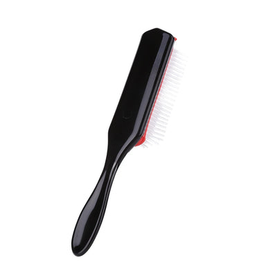 9-Rows Detangling Hair Brush Denman Detangler Hairbrush Scalp Massager Straight Curly Wet Removable DIY Hair Comb Brush