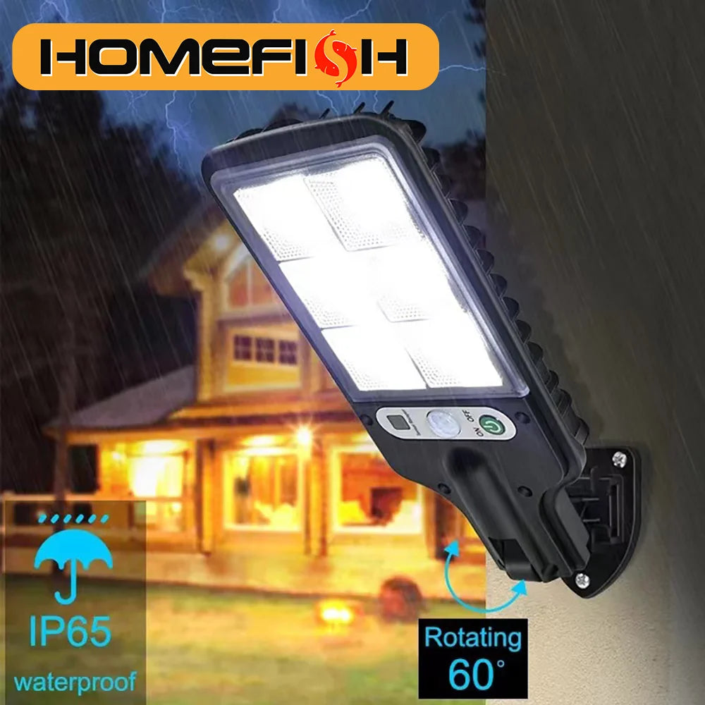 Solar LED Wall Light with Human Body Sensor Waterproof - Smarsty
