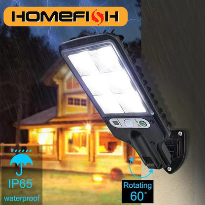 Solar LED Wall Light with Human Body Sensor Waterproof - Smarsty