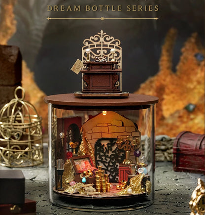 Mini DIY kit for doll house making and assembling room models toys home and bedroom decorations with furniture wooden crafts by Smarsty