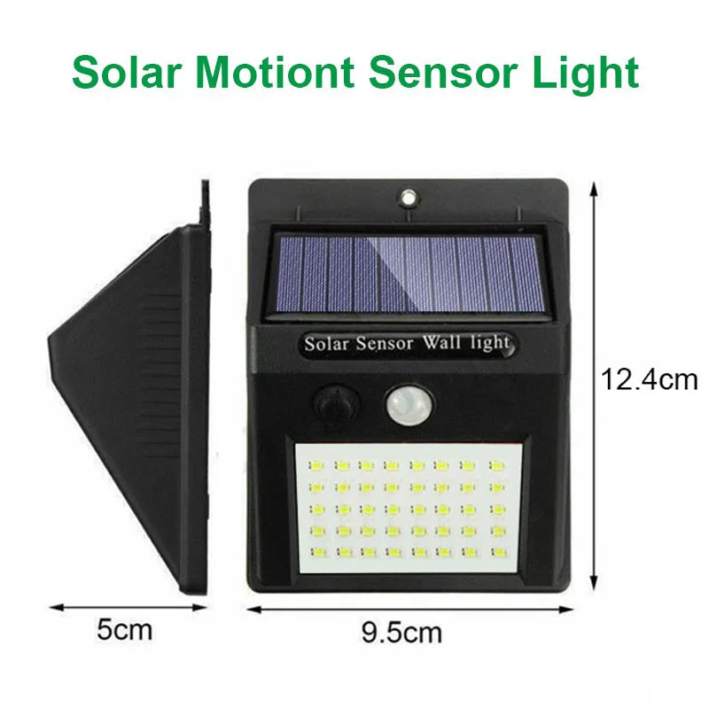 Solar Powered LED Motion Sensor Outdoor Wall Light - Smarsty