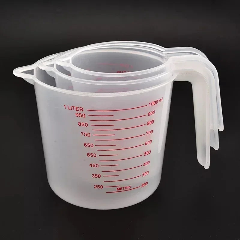 3 Piece Plastic Measuring Cups Set for Accurate Baking - Smarsty