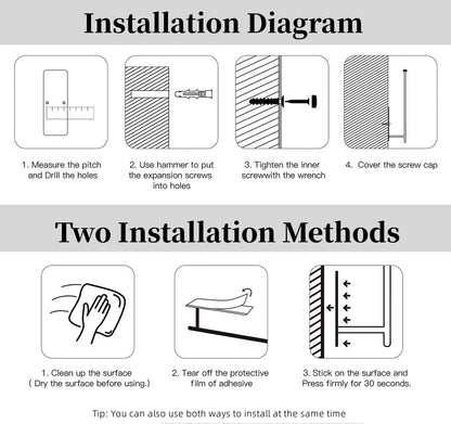 Paper Towel Holder Punch-Free Roll Paper Holder Kitchen Tissue Shelf Under Cabinet Fresh Film Tin Foil Holder Accessory