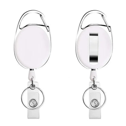 Retractable Badge Reel with Card Holder Reel Clip Key Ring Retractable ID Card Holder Key Chain Holders for Office Name Tag