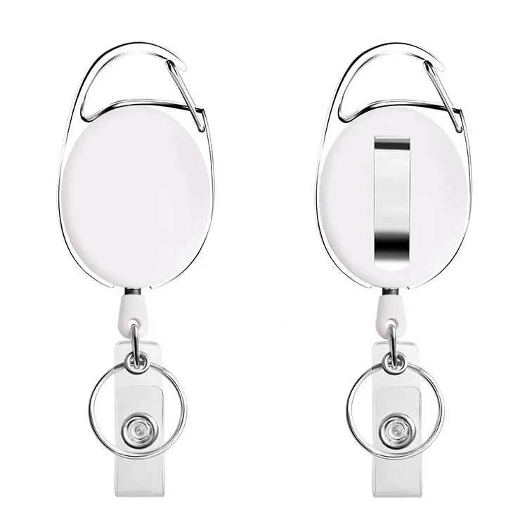 Retractable Badge Reel with Card Holder Reel Clip Key Ring Retractable ID Card Holder Key Chain Holders for Office Name Tag