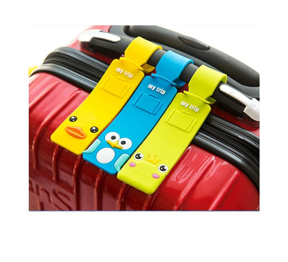 Fashion Travel Accessories Cute Animals Strip Luggage Tag Silicone Suitcase ID Addres Holder Baggage Boarding Tag Portable Label - Smarsty