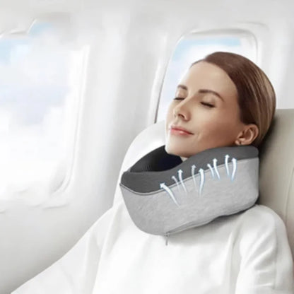 Memory Foam Travel Neck Pillow U-Shape Design for Ultimate Comfort - Smarsty