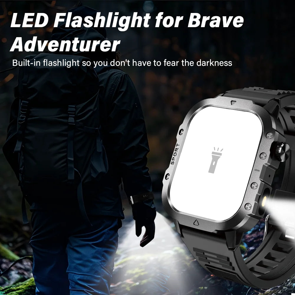 Outdoor Sports Smart Watch with HD Screen and Bluetooth - Smarsty