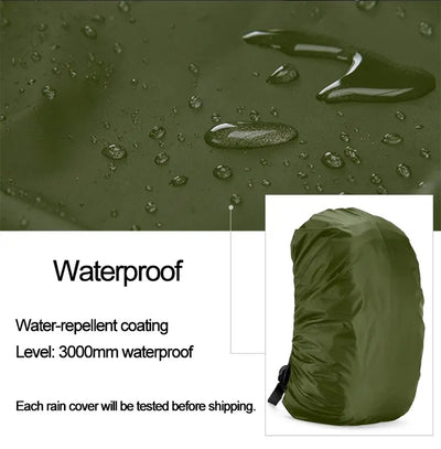 60L Waterproof Backpack Cover Dustproof Rain Cover For Backpack Rainproof Cover Outdoor Camping Hiking Climbing Bag by Smarsty
