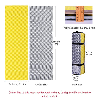 Widesea Camping Mat Portable Sleeping Pad Picnic Foam Bed Mattress Travel Trekking Equipment Blanket Waterproof Moistureproof by Smarsty