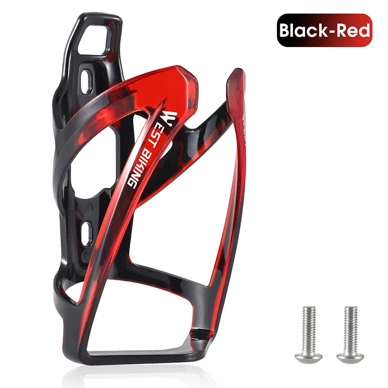 WEST BIKING Bicycle Water Bottle Cage Colorful Gradient Cycling Bottle Holder Ultralight MTB Road Bike Water Bottle Bracket - Smarsty