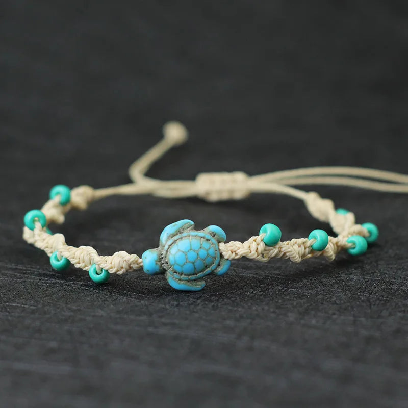 Bohemia Rope Bracelet Unisex Adjustable Turtle Design - Smarsty