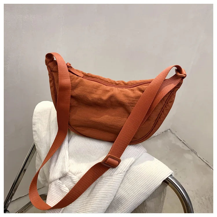 Casual Nylon Crossbody Bag for Women Large Capacity - Smarsty