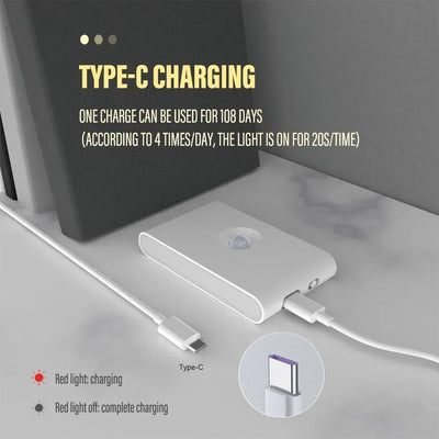 Intelligent Wooden Magnetic LED Night Light for Safety - Smarsty