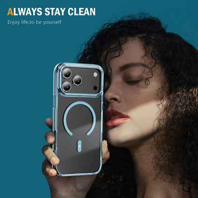 Luxury Phantom HD Transparent for Magsafe Magnetic Phone Case for iPhone 17 Air 16 15 14 Plus 13 12 11 Pro Max Shcokproof Cover