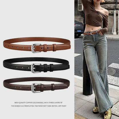 Women's Retro PU Leather Waist Belt for Jeans - Smarsty