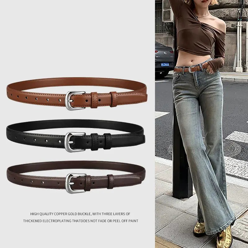 Women's Retro PU Leather Waist Belt for Jeans - Smarsty