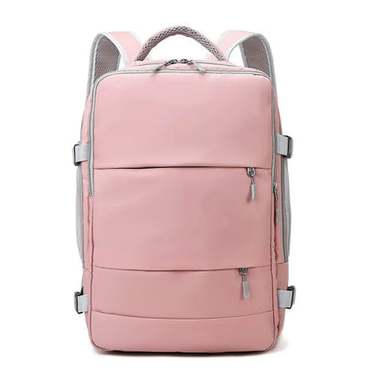 Casual Travel Backpack Women Large Capacity Waterproof Anti-Theft Casual Backpack Bag with Luggage Strap Laptop Backpack Women - Smarsty