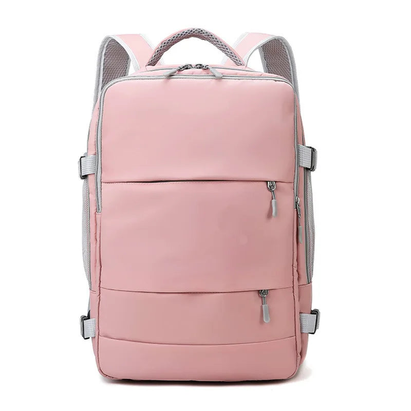Casual Travel Backpack Women Large Capacity Waterproof Anti-Theft Casual Backpack Bag with Luggage Strap Laptop Backpack Women - Smarsty