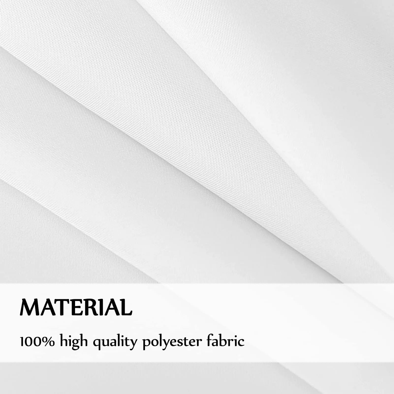 Stain Resistant White Polyester Tablecloth for Weddings - Smarsty