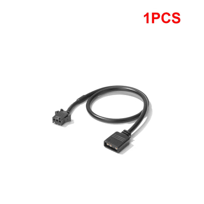 1/2PCS 5V 3 Pin / 12V 4 Pin 30cm Motherboard RGB Adapter Conversion Cable for PC Computer LED Light Strip SM Wire Line