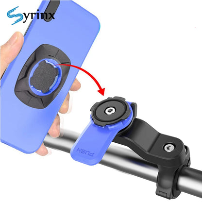 Handlebar Phone Mount With Shock Absorption Quick Lock - Smarsty