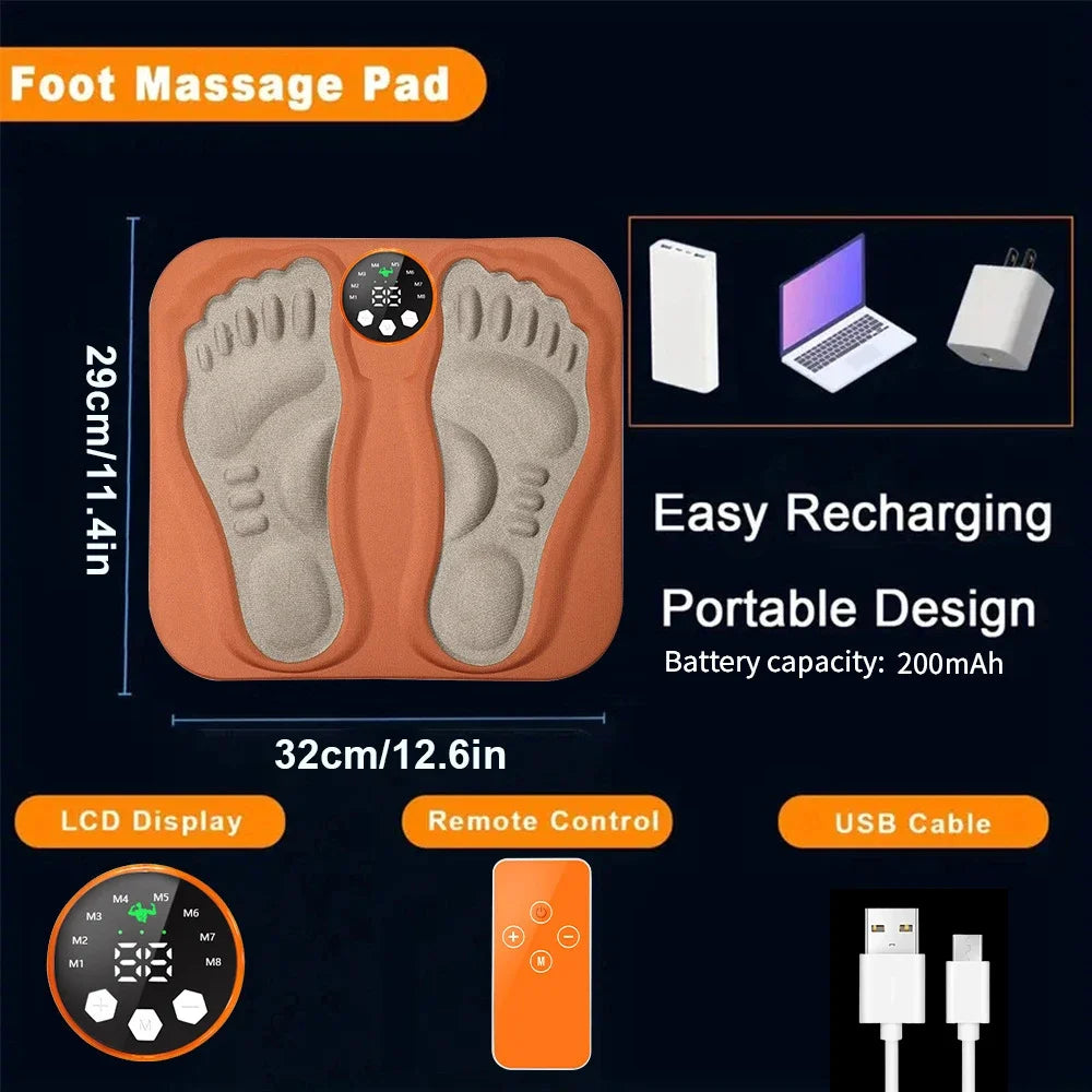 3D Smart Foot Massage Pad with Remote Control - Smarsty