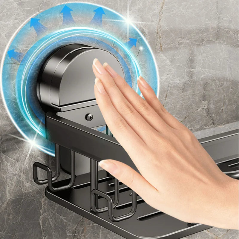Bathroom Suction Cup Storage Rack for Easy Organization - Smarsty