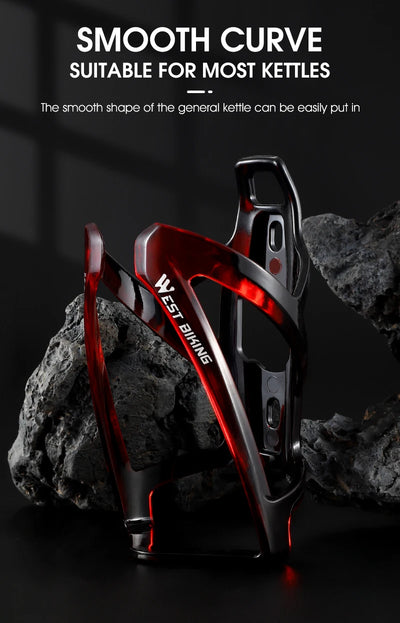 WEST BIKING Bicycle Water Bottle Cage Colorful Gradient Cycling Bottle Holder Ultralight MTB Road Bike Water Bottle Bracket - Smarsty
